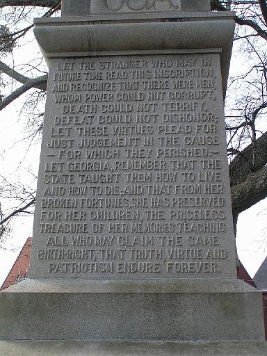 Bartow County Courthouse Confederate Memorial 02